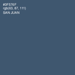 #3F576F - San Juan Color Image